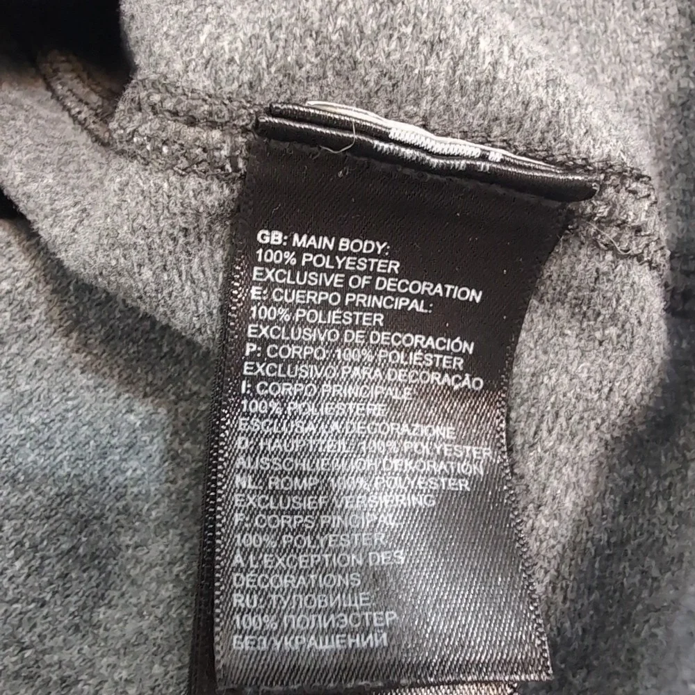 The‎ North Face Men's XL 1/2 Zip Pullover Polyester Gray EUC
